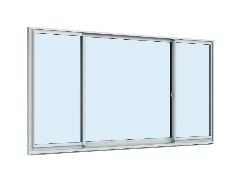 雙橫拉真固定窗